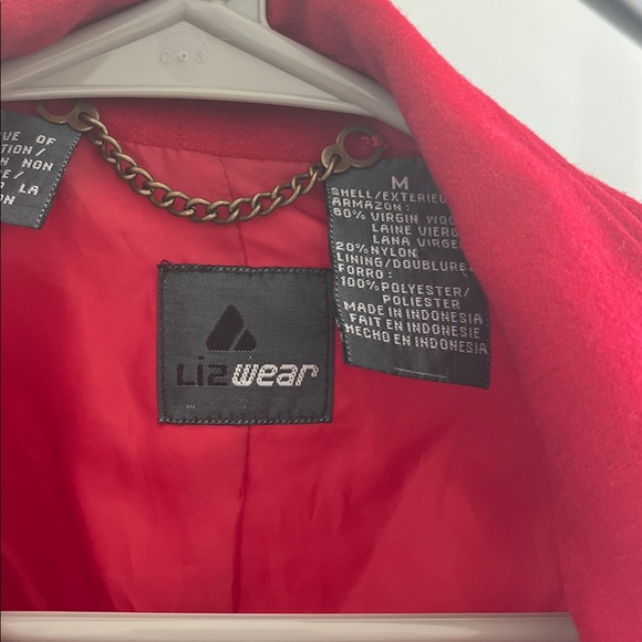 LizWear Red Utility Jacket with Flap Pockets - Picture 3 of 3